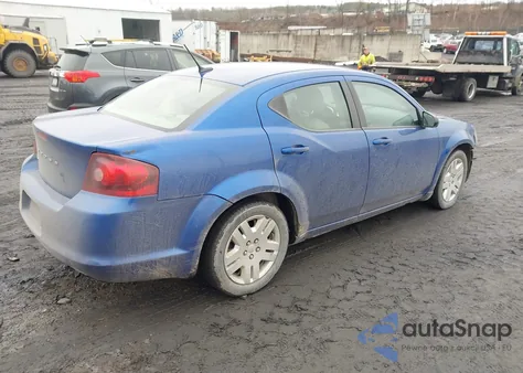 2013 Dodge Avenger Se из США, поврежденный, VIN 1C3CDZAB6DN540553